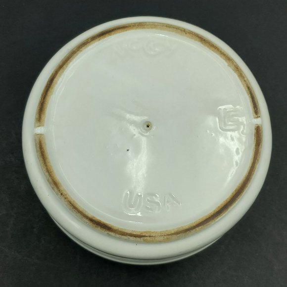 McCoy Vegetable Patch Bowl White Bowl Vegetables Decal Pepper Tomato - Picture 8 of 9